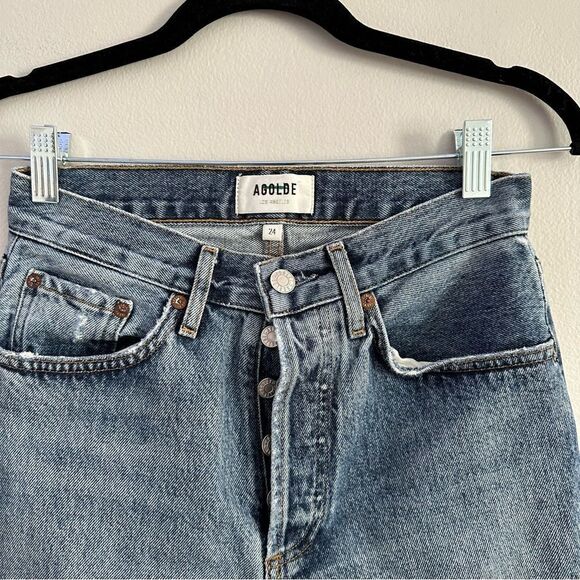 AGOLDE Lana Vintage Straight Pants in Backdrop - Picture 5 of 13